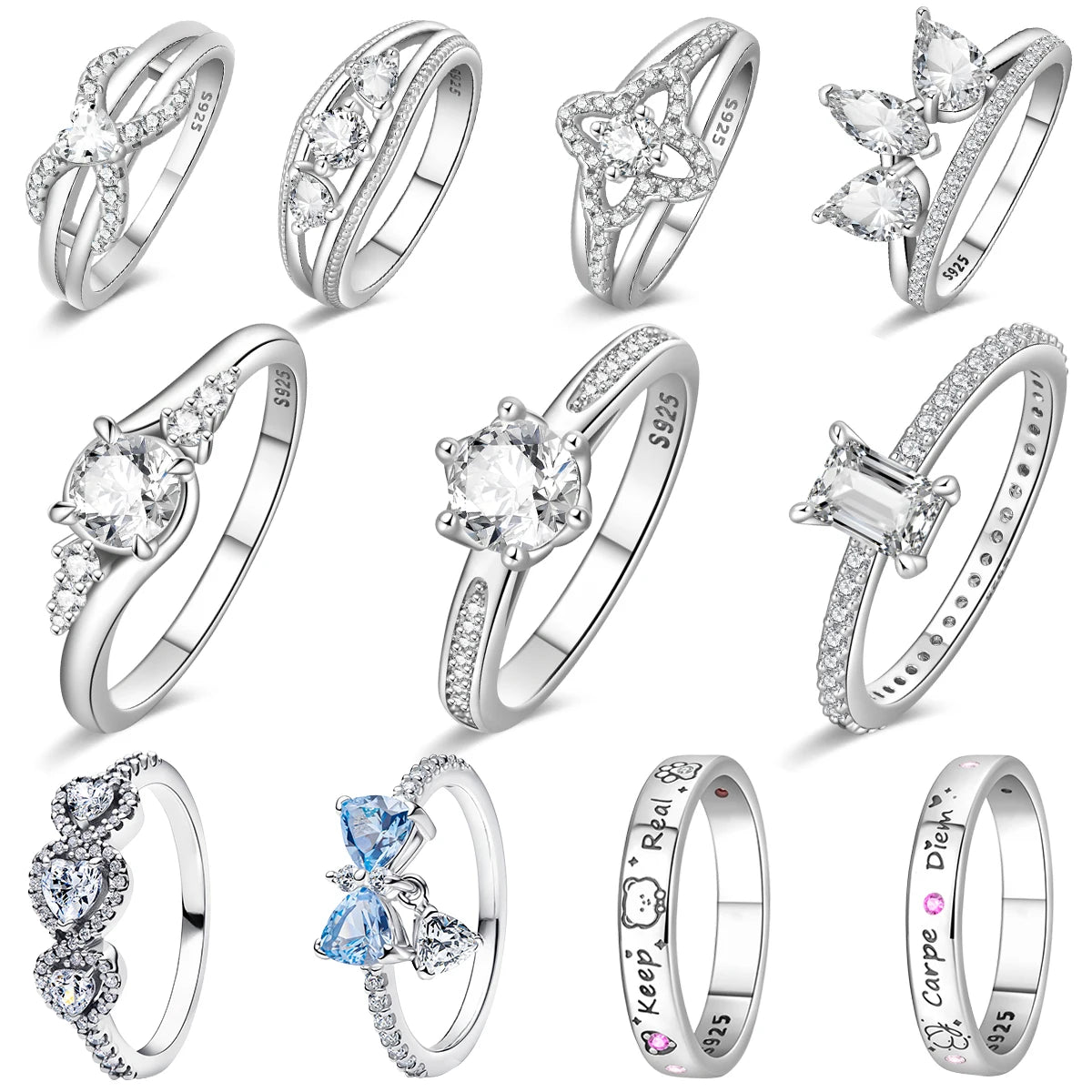 ANELLI IN ARGENTO 925 VERIE MISURE