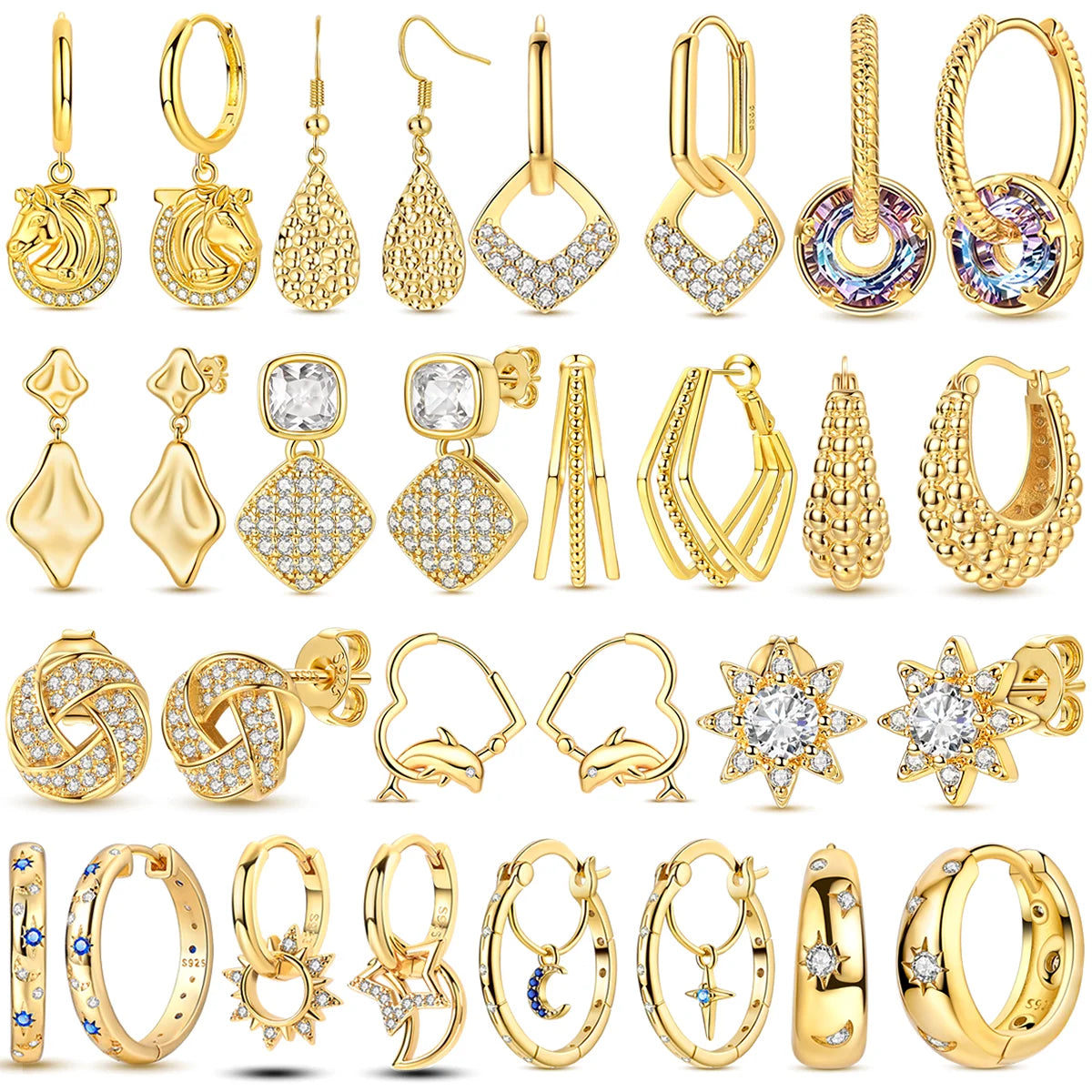 ORECCHINI IN ARGENTO 925 LINEA GOLD