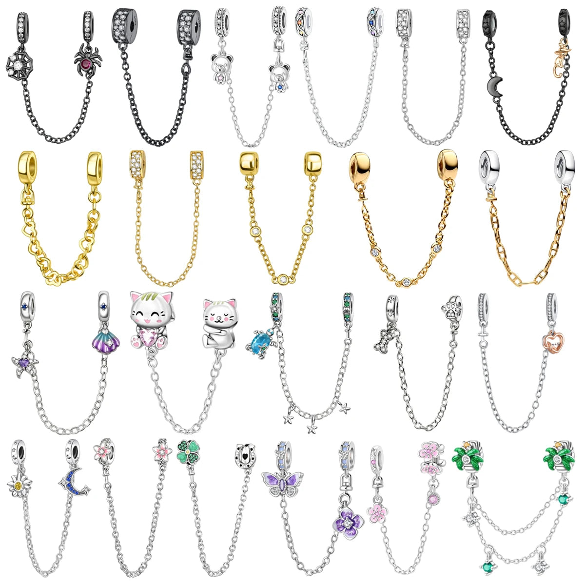 CHARM IN ARGETNO 925 SERIE CATENE