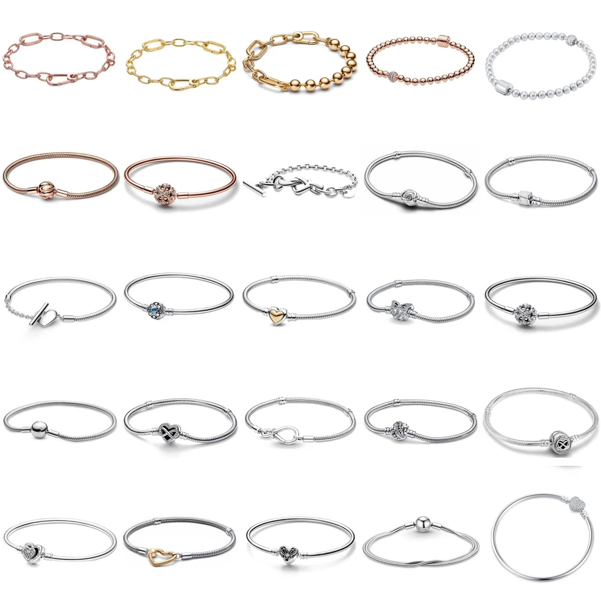 BRACCIALI IN ARGENTO 925 PER CHARM