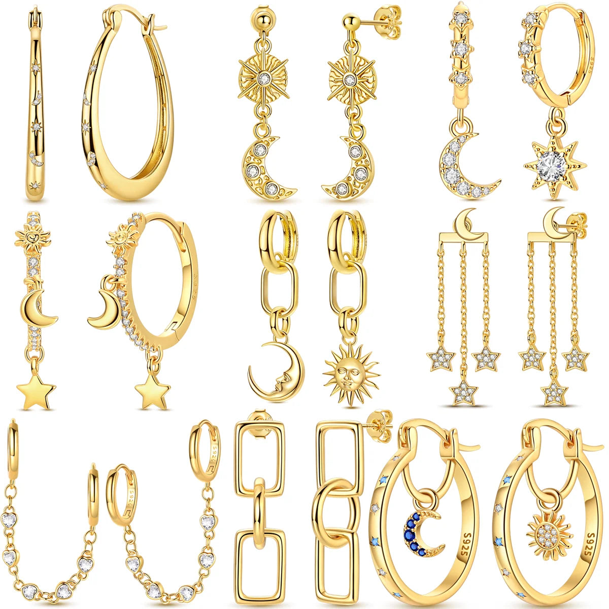 ORECCHINI IN ARGENTO 925 LINEA GOLD