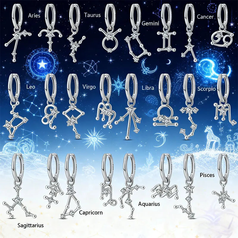 ORECCHINI ARGENTO 925 SERIE SEGNI ZODIACALI
