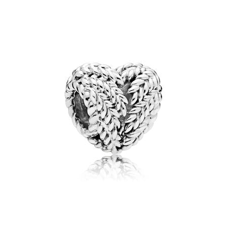CHARM STERLING SILVER 925 CUORE NATALE ZIRCONE