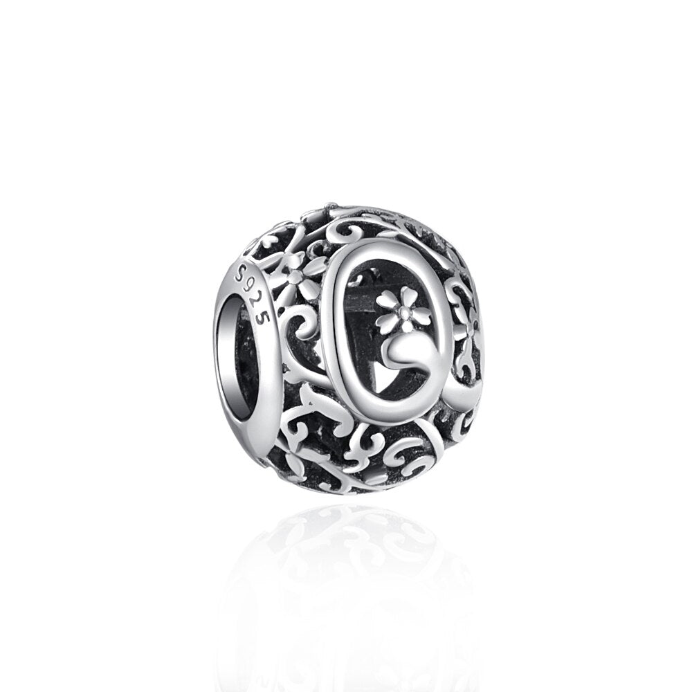CHARM STERLING SILVER 925 LETTERA