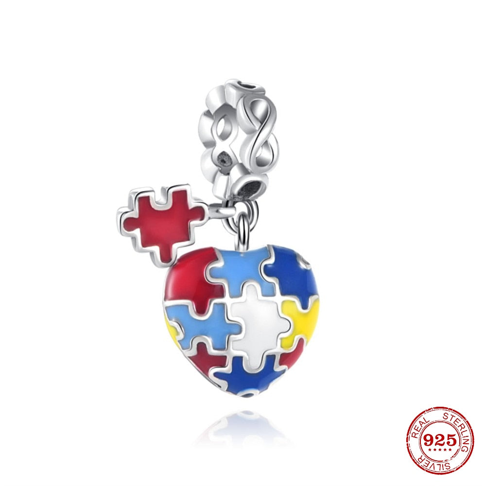 CHARM STERLING SILVER 925 CUORE