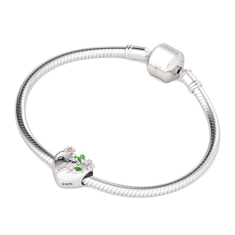 CHARM STERLING SILVER 925 CUORE MOM