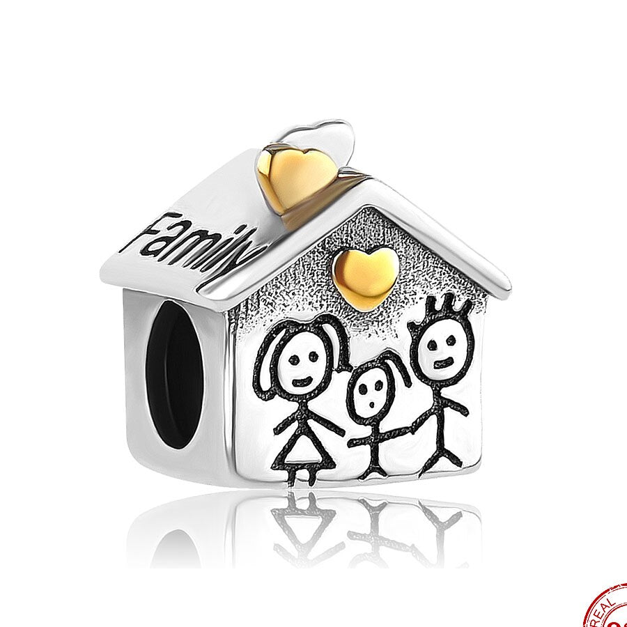 CHARM STERLING SILVER 925 CASA FAMILY