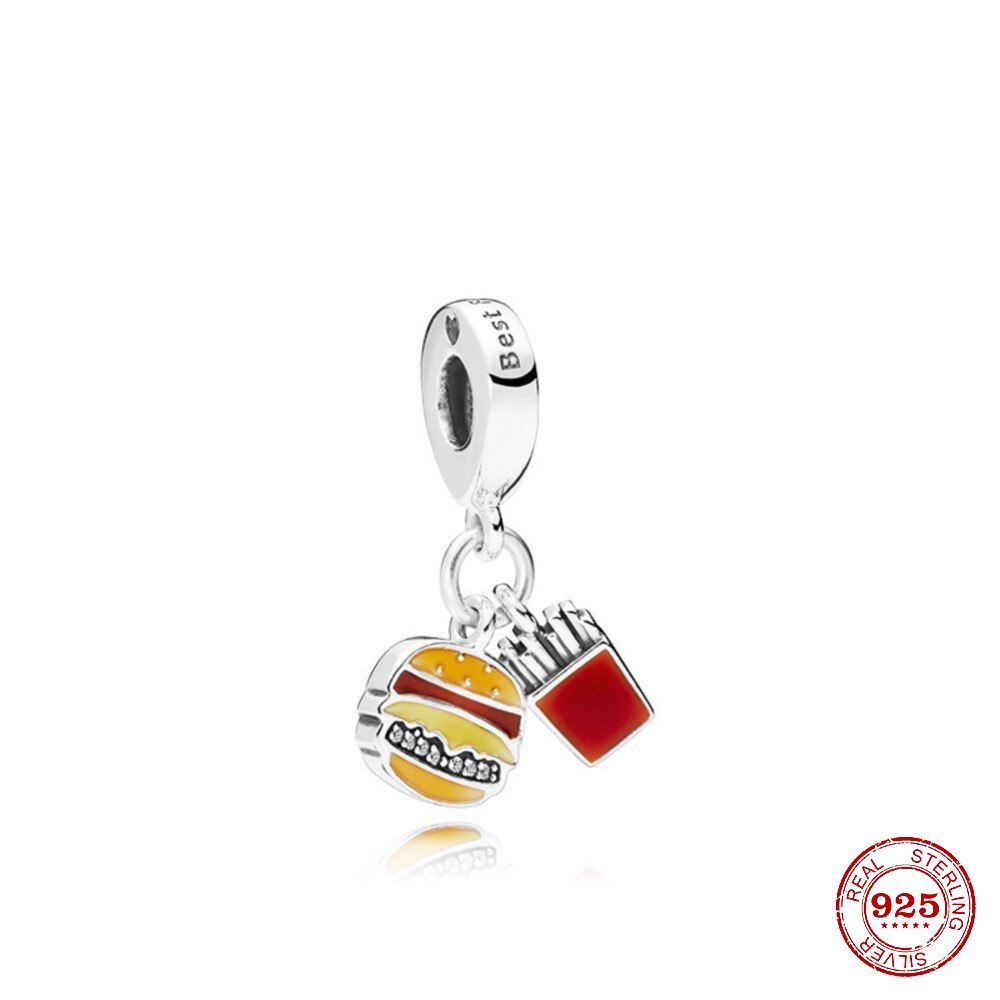 CHARM STERLING SILVER 925 FOOD