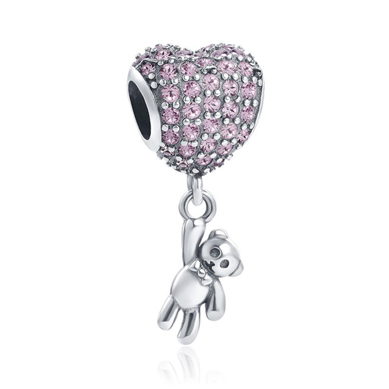 CHARM STERLING SILVER 925 ANIMALI CUORE