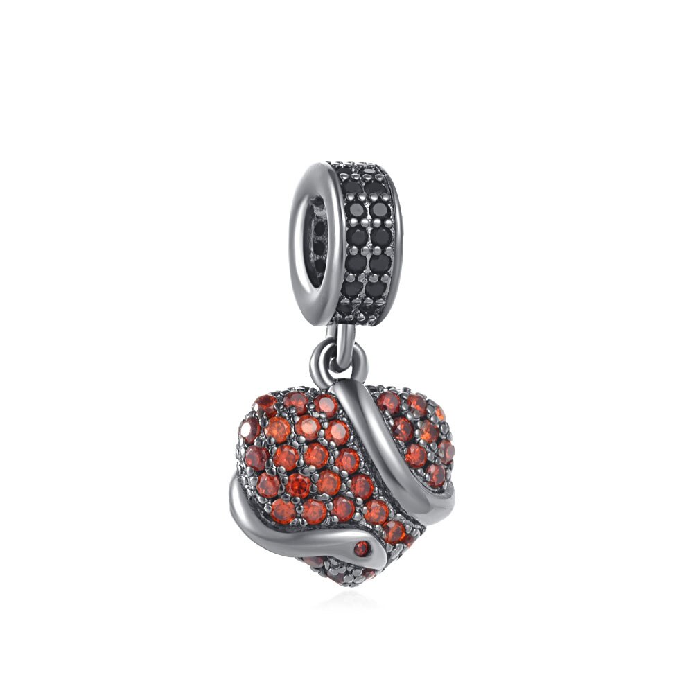 CHARM STERLING SILVER 925 CUORE PENDENTE ANIMALE