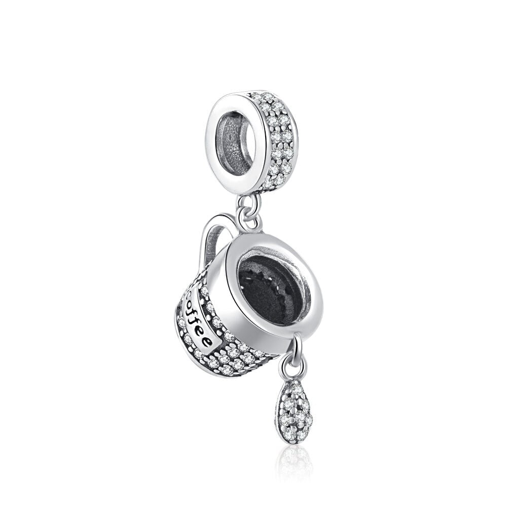 CHARM STERLING SILVER 925 COFFE
