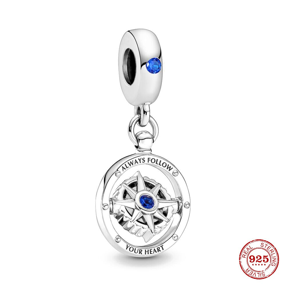 CHARM STERLING SILVER 925 BUSSOLA