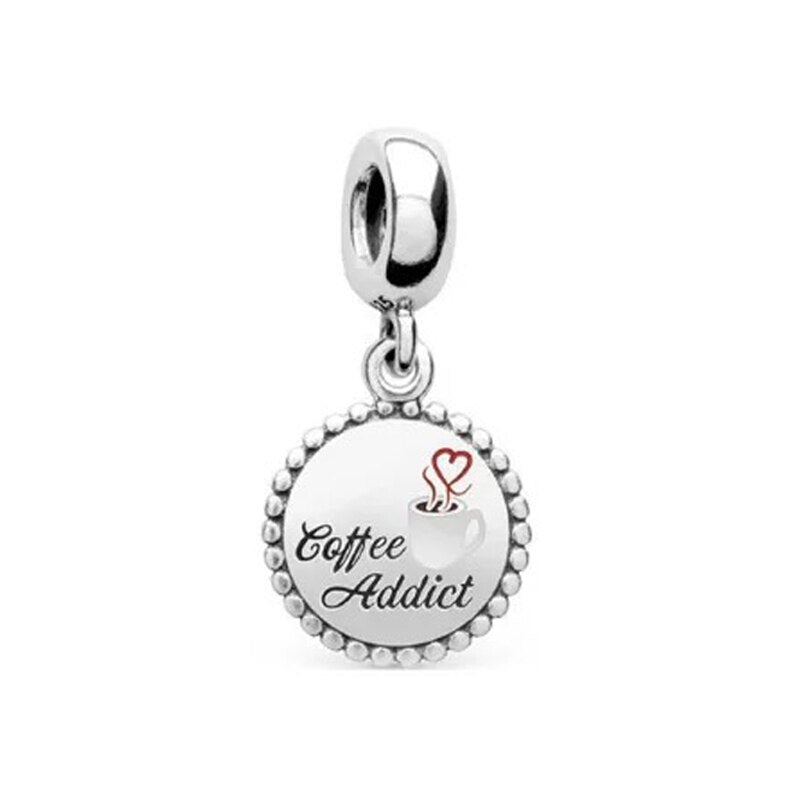 CHARM STERLING SILVER 925 PENDENTE CAFFE'