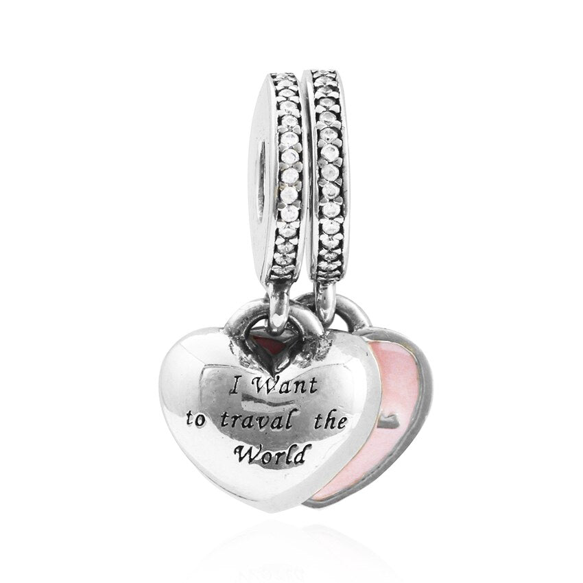 CHARM STERLING SILVER 925 PENDENTE CUORE