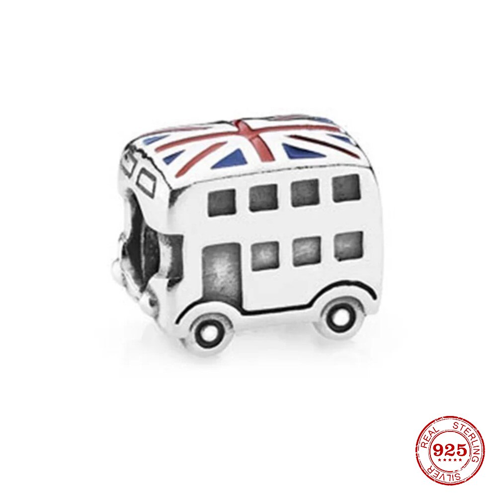 CHARM STERLING SILVER 925 BUS LONDON