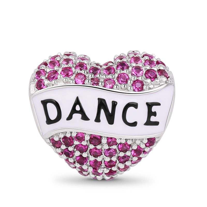 CHARM STERLING SILVER 925 CUORE DANCE